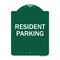 Signmission Designer Series Parking Resident Parking, Green & White Aluminum Sign, 18" x 24", GW-1824-23356 A-DES-GW-1824-23356 - alternate 1